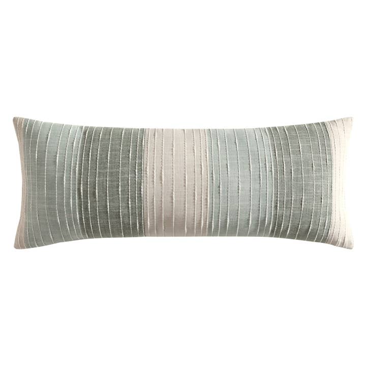 Sand Stripes Sage Lumbar Pillow Cover for wholesale by Levtex Home
