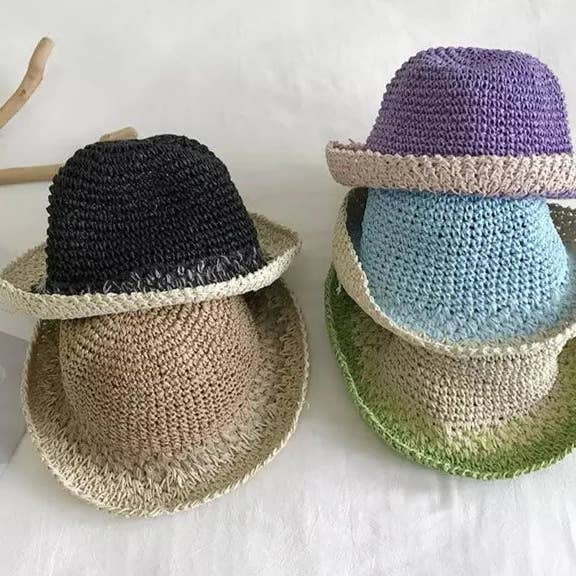 The Pathz - Hats, Bags & Lifestyle - Wholesale Straw Hat - Women's - Summer Vibes Straw Hat, Dual-tone