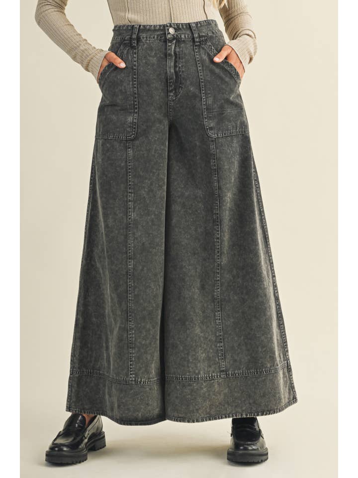 Mustard Seed - Wholesale Pants - Women's - ULTRA WIDE LEG CARPENTER PANTS1