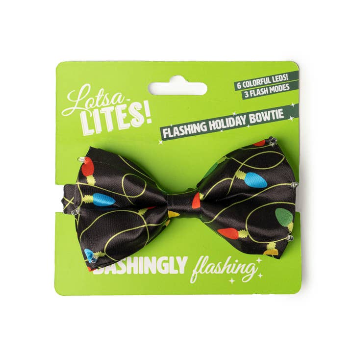 DM Merchandising - Wholesale Gag Gift/Novelty Gift - Lotsa LITES! Flashing Holiday Bowtie