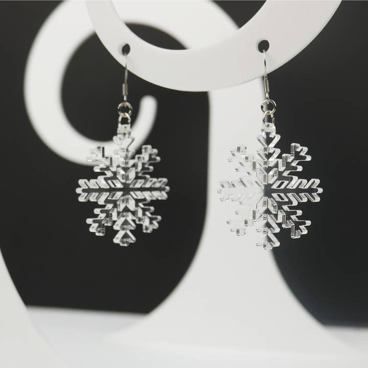 Snowflake Earrings for wholesale by Hotstuff Jewelry