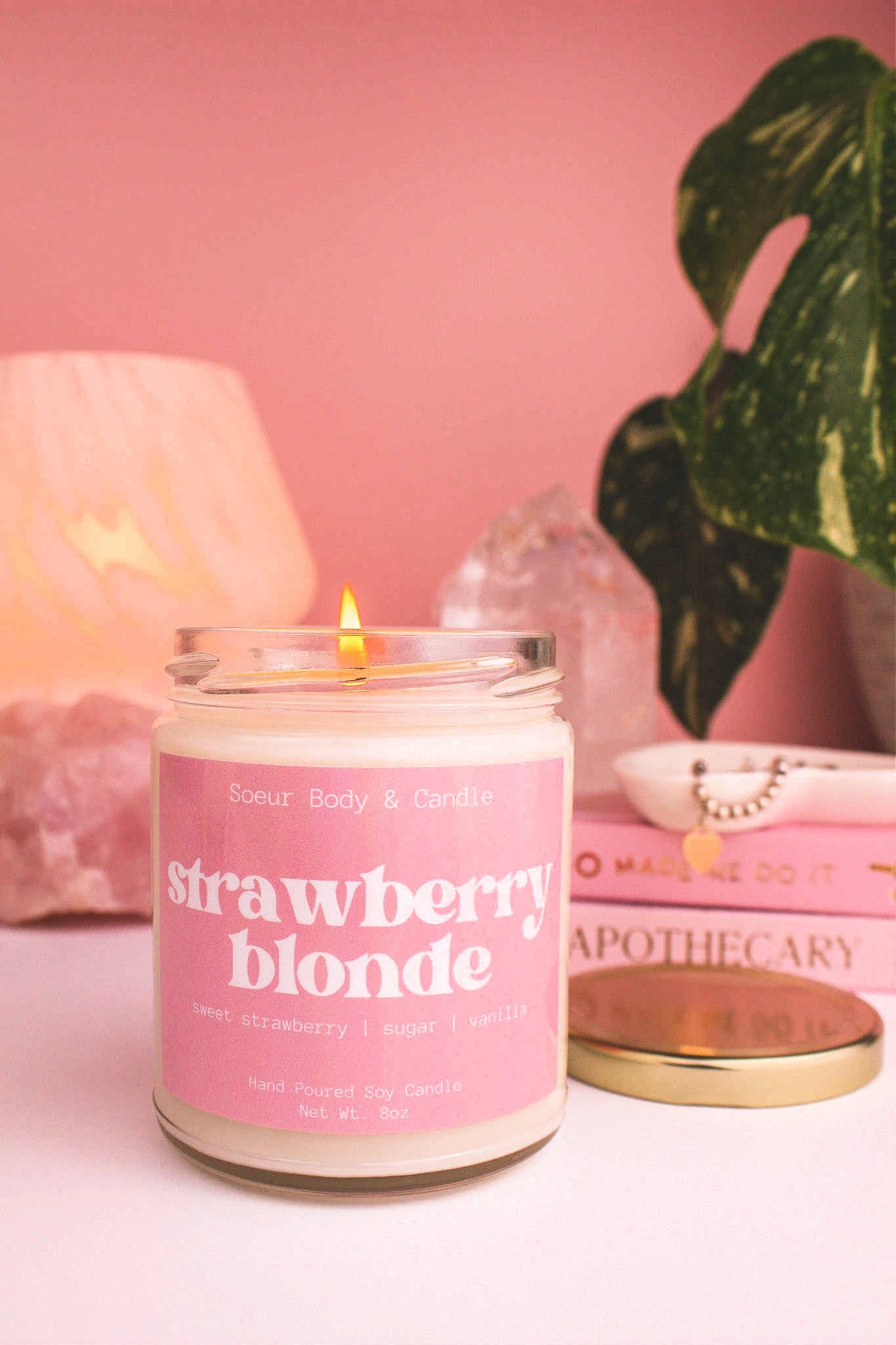 Soeur Body and Candle - Vendita all'ingrosso Candela in vasetto - Candela di soia biondo fragola1