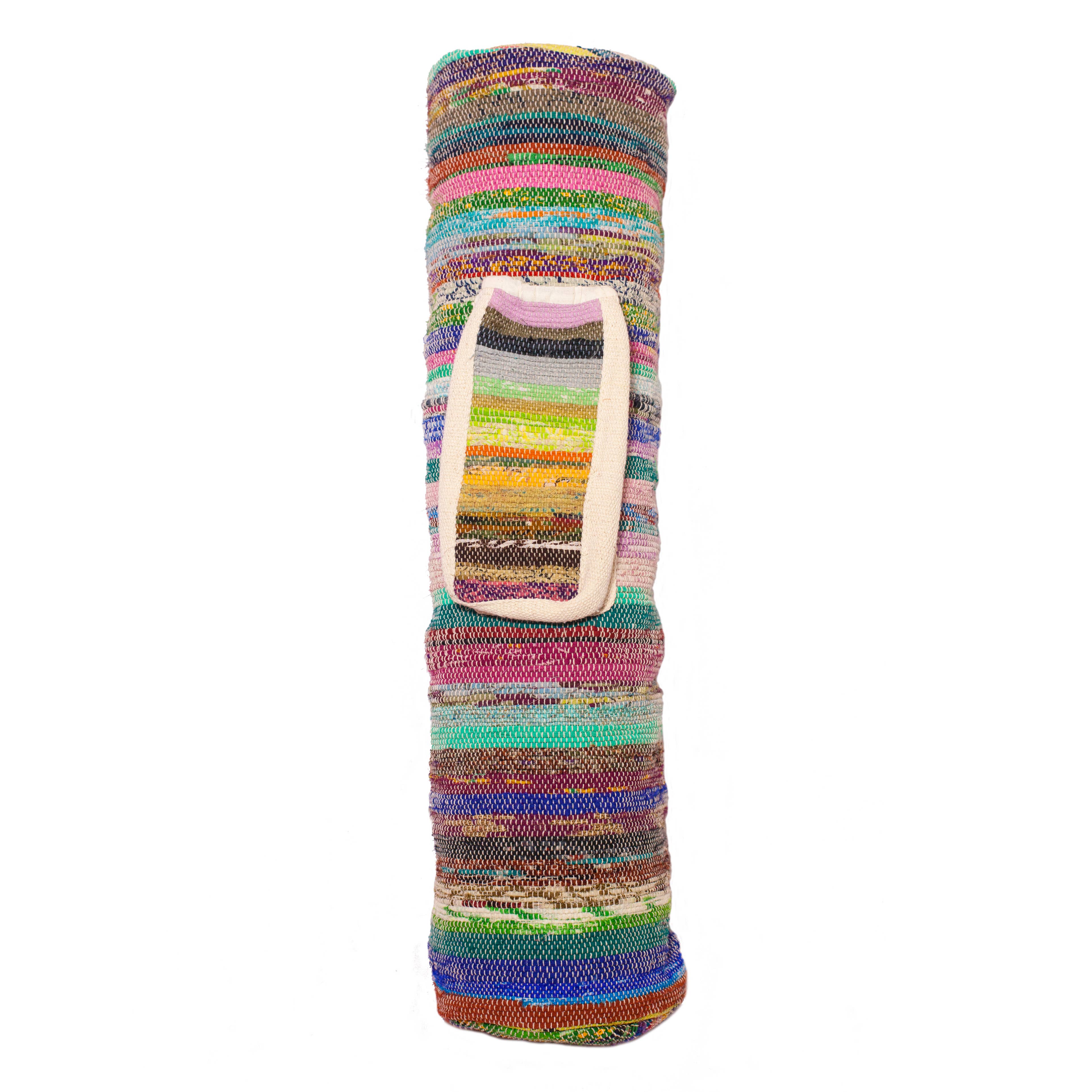 Recycled fabrics Upcycled Sari Yoga Mat Bag for wholesale on Faire3