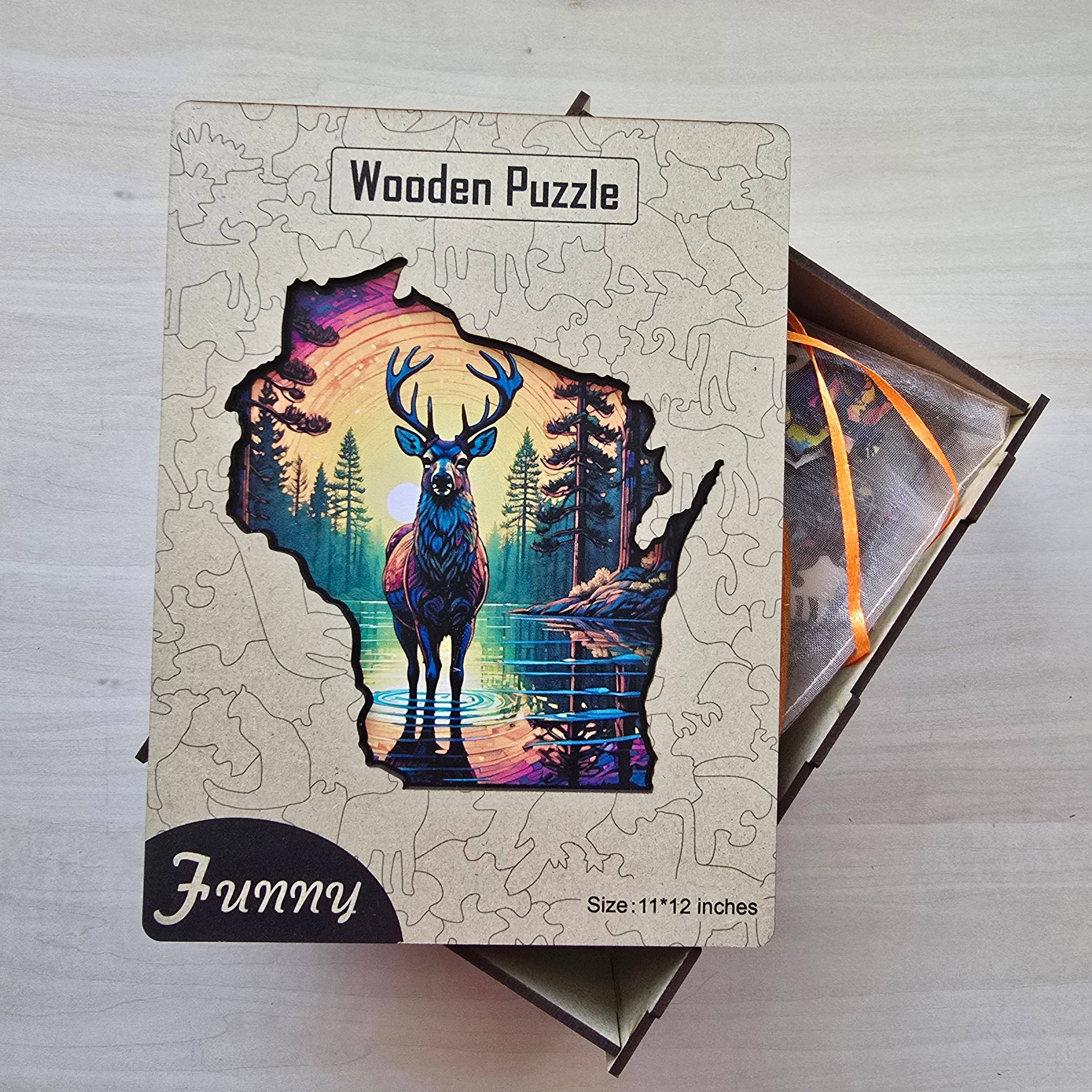 Art Factory LLC - Wholesale Puzzle - Adult - Wisconsin wooden puzzle8