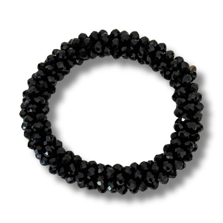 Perles de couleur "Noir" pour la vente par Hairjewelz by Elle