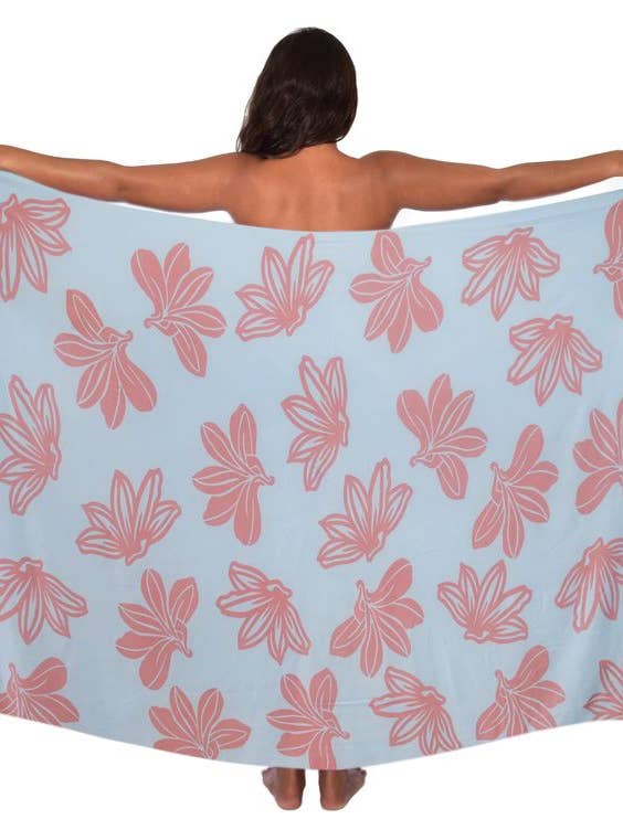 **NEW** Pareo - Naupaka Blue Coral for wholesale by Issa De' Mar