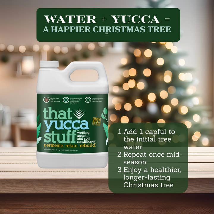 OMRI Listed Soil Conditioner & Input Material Wetting Agent | 97% Yucca Schidigera Extract with Citric & Humic Acids | Boosts Water Penetration, Plant Health | Non-Toxic Eco-Friendly | 32 oz for wholesale by ThatYuccaStuff™