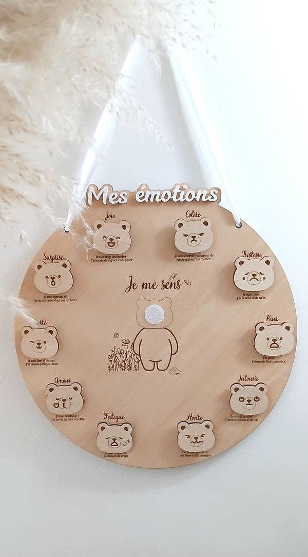 Playwood&Cie - Vente Jouet en bois – enfant - Cercle Éducatif En Bois | Mes Émotions1