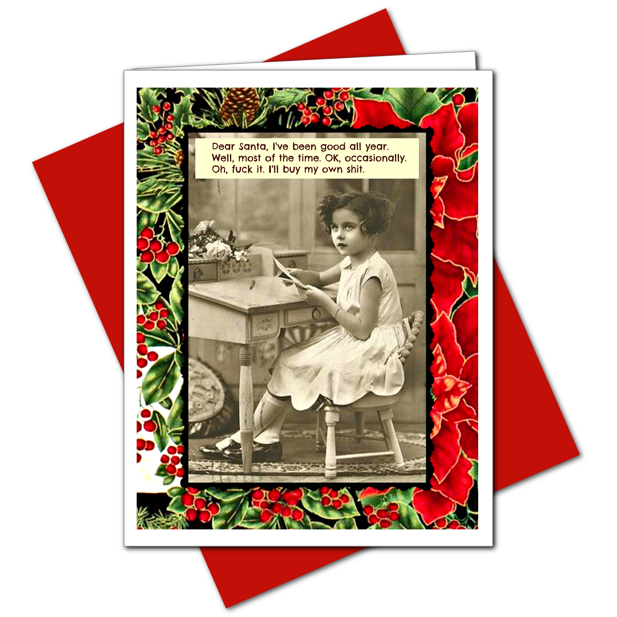 Ümlaut Brooklyn - Wholesale Christmas Card - Buy My Own Shit - Christmas Greeting Card2