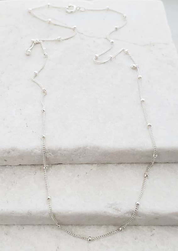 Sosie Designs - Wholesale Link & Chain Necklace - 18" Sterling Silver Satellite Beaded Chain1