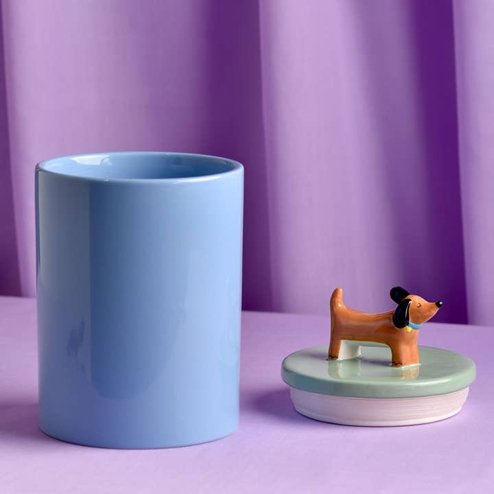 WIDDOP and Co. - Wholesale Pet Bowl - Cat/Dog - Raspberry Blossom Dog Treat Jar3