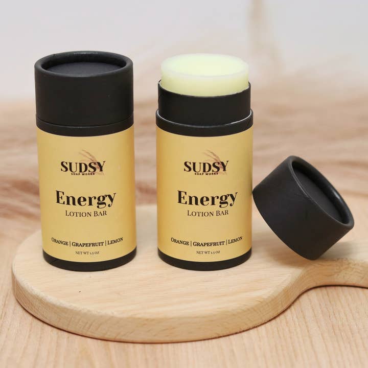 Sudsy Soap Works LLC - Wholesale Solid Lotion - Energy Lotion Bar