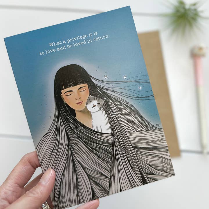 Du är Purrfect hälsningskort för wholesale av Moments Have You Cards