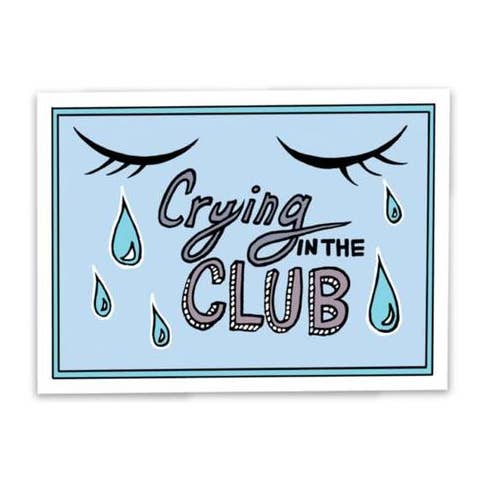 Crying In The Club Sticker for wholesale by Big Moods