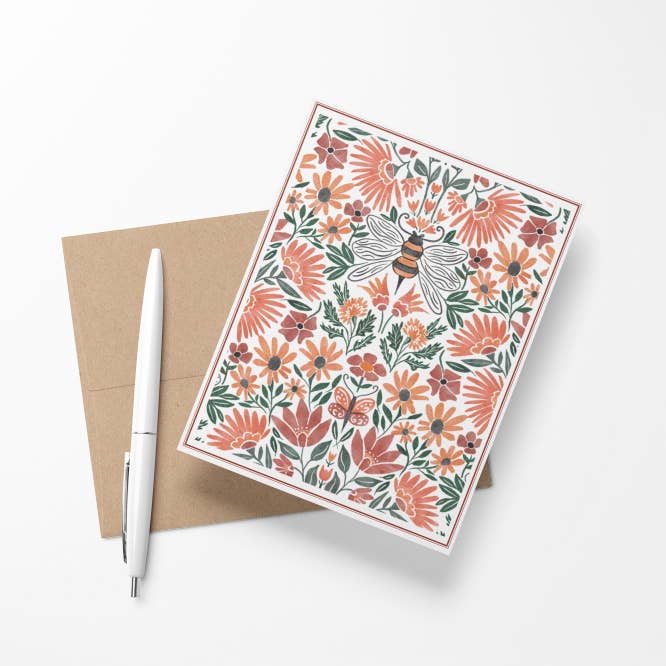 Sunshine & Honey - Individual A2 Notecard for wholesale by RebelRu Studio