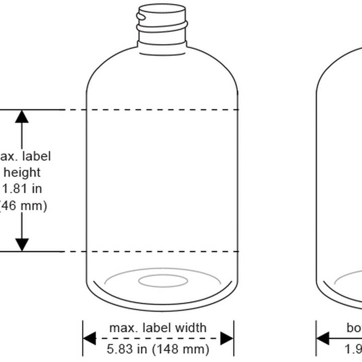 Premium Essential Oil - Wholesale Travel Container - 4 oz White PET Boston Round Bottles, White Disc Cap