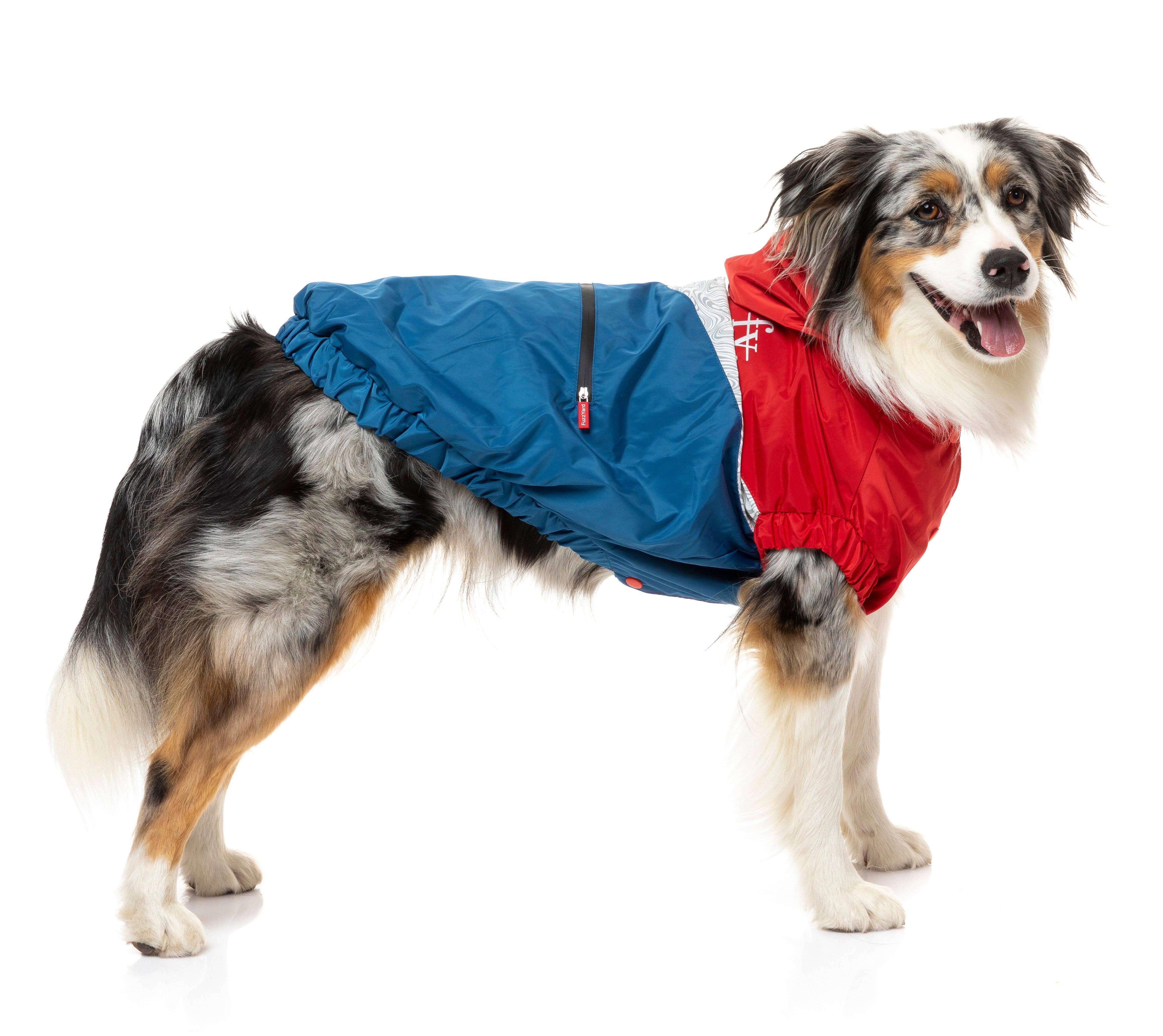 In Vogue Pets – wholesale Pet raincoat – Dog – The Seattle Raincoat - Red & Blue - SPECIAL OFFER!1
