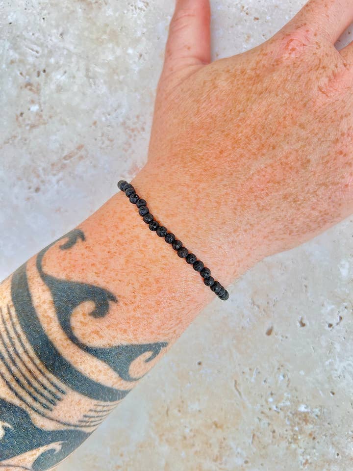 Black Lava Stone Bracelet for Ocean Lovers - Lava Love for wholesale by 7 Seas Artistry