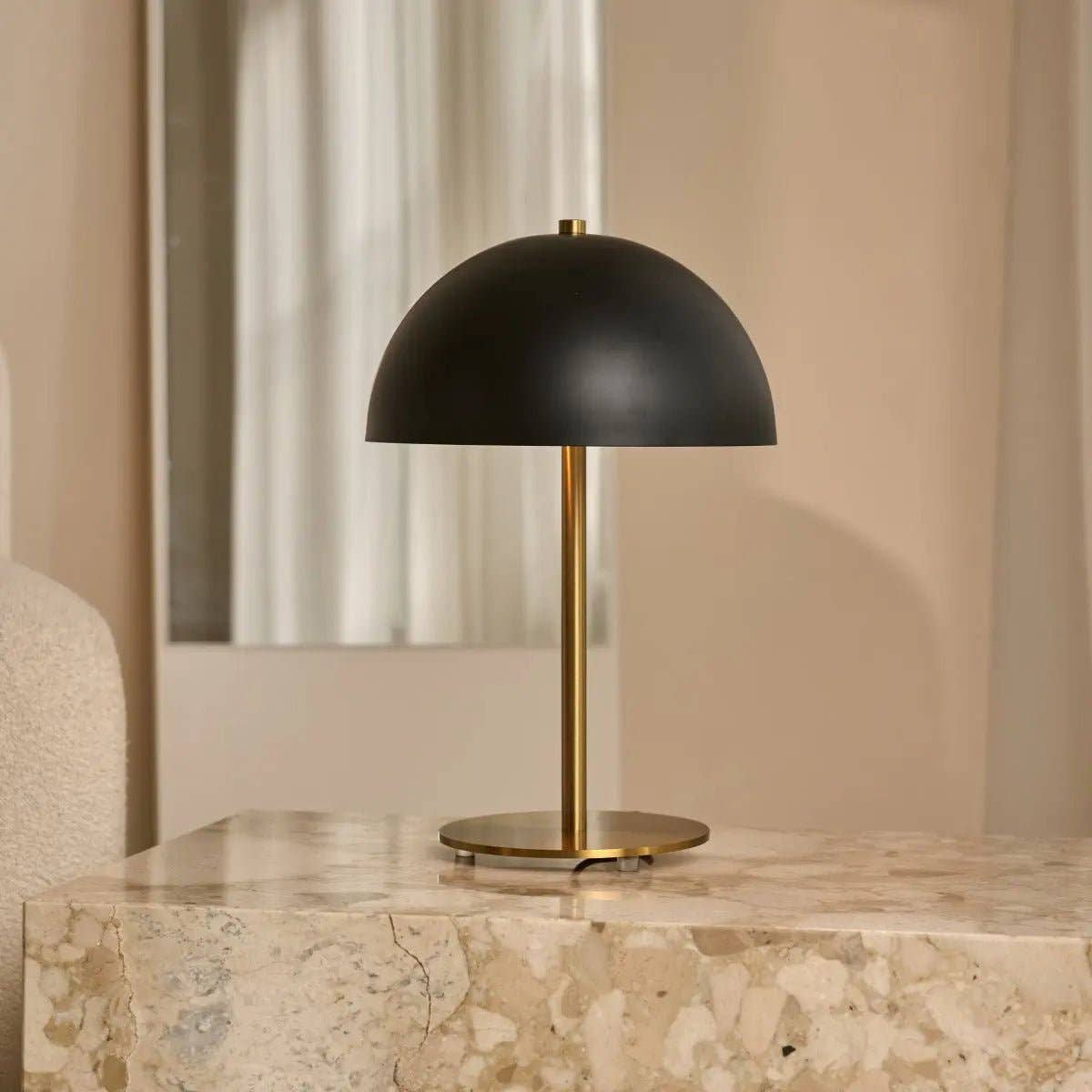 Tavellio - Wholesale Accent/Desk Lamp - Lola Gold & Black Table Lamp | Elegant Metal Design7