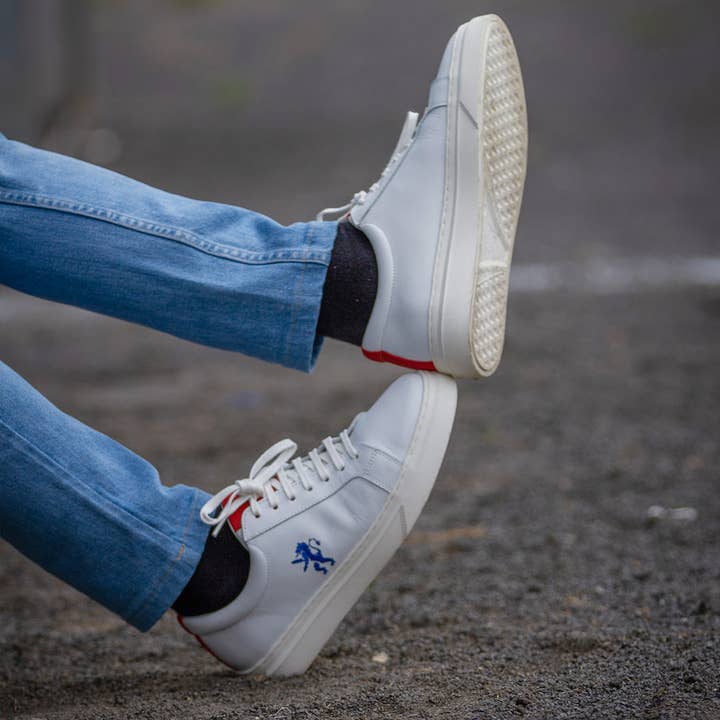 Football Town - Wholesale Lifestyle Sneakers - Men's - Sneaker Rampant Lion (White)6