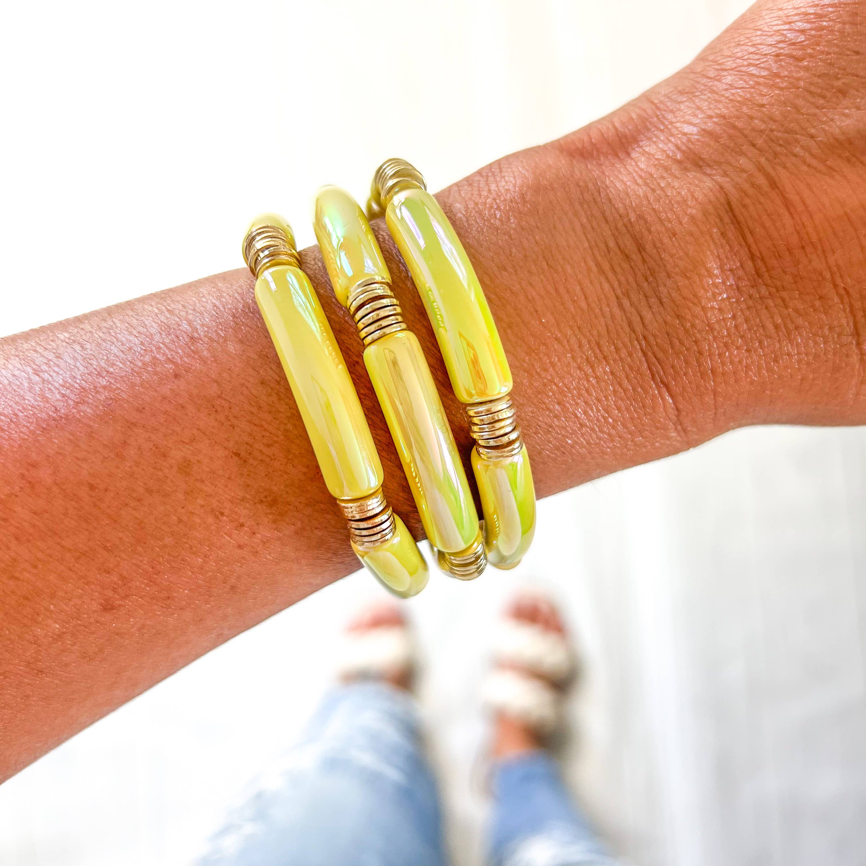 Savvy Bling - Wholesale Beaded Bracelet - Metallic Tube Bracelets119