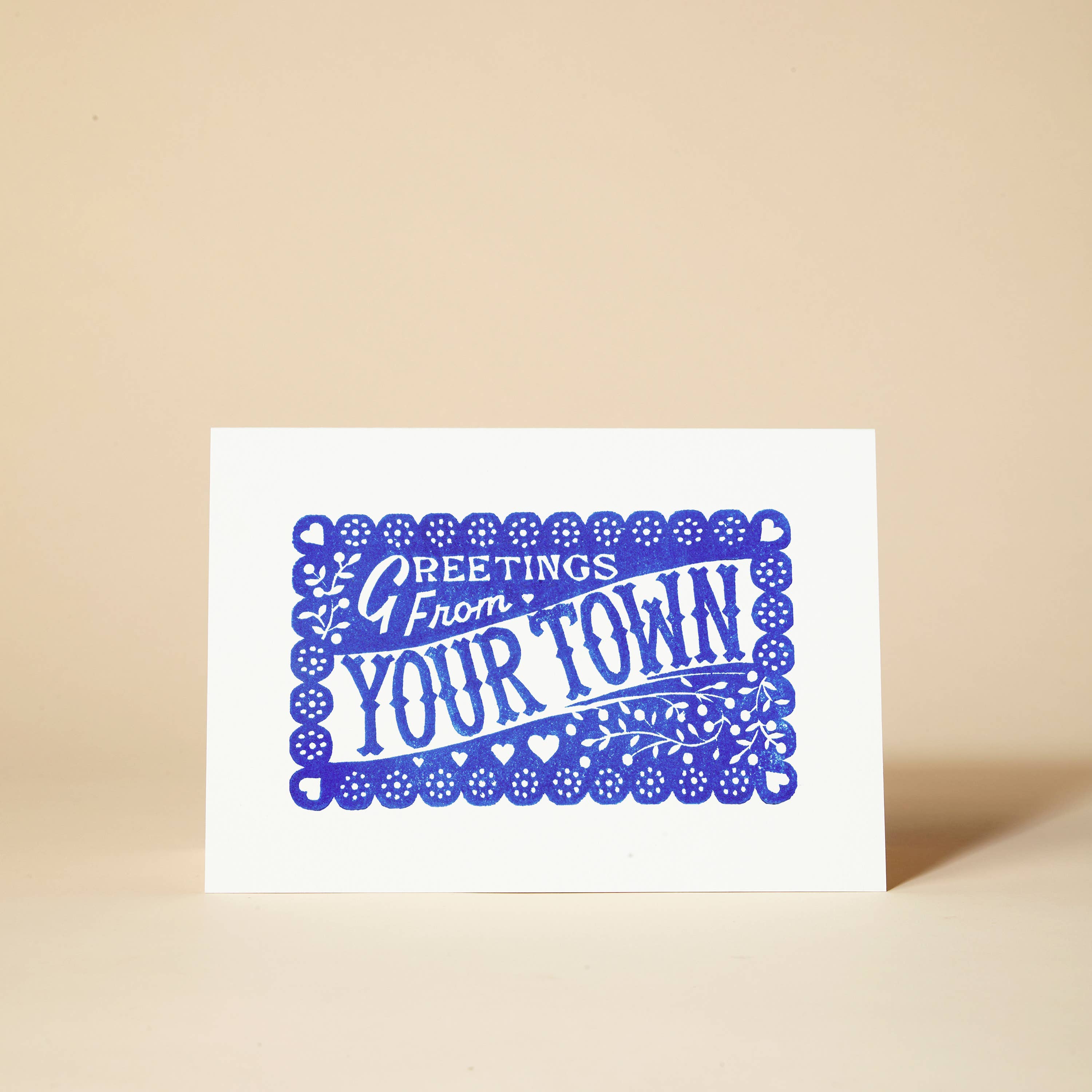 Pressed and Folded – wholesale Everyday greeting card – Greetings From... YOUR TOWN! Card4