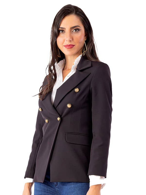 ZUMBI Fashion Store - Vente Blazer – femme - Blazer en tissu stretch avec une ligne militaire2