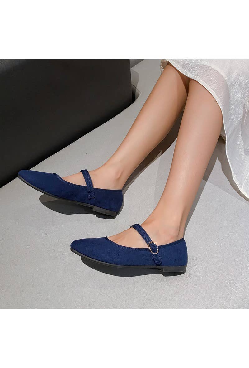 La Bottine Souriante - Wholesale Flats - Women's - Mary Jane Ballet Flats in Suede – Fine Buckle19