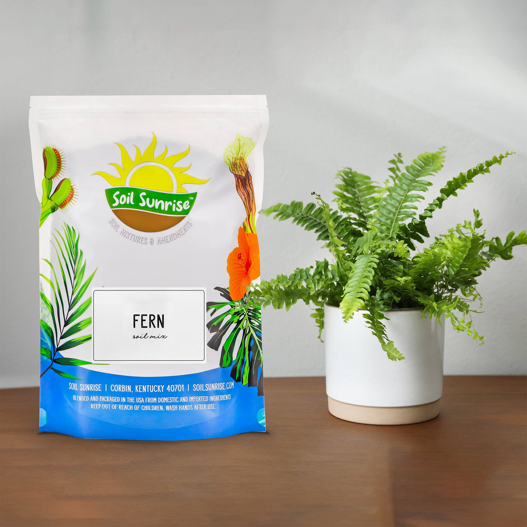 Kurated Korner - Wholesale Planting/Potting Soil - Soil Sunrise Fern Plant Potting Soil Mix0