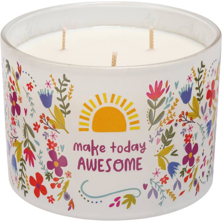Primitives by Kathy - Wholesale Jar/Filled Candle - Make Today Awesome Candle2