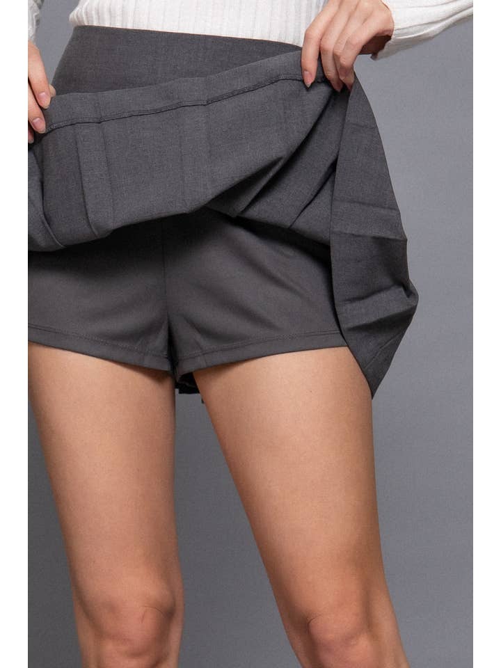 Active Basic | Active USA – Engroshandel Nederdel - Dame – Miniskjørt med mellemtalje med bælte og undershorts5