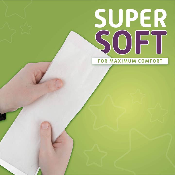 Inspire - Vente Renfort d'absorption pour couches – bébé - Booster Pads Dimples, 90 unités4