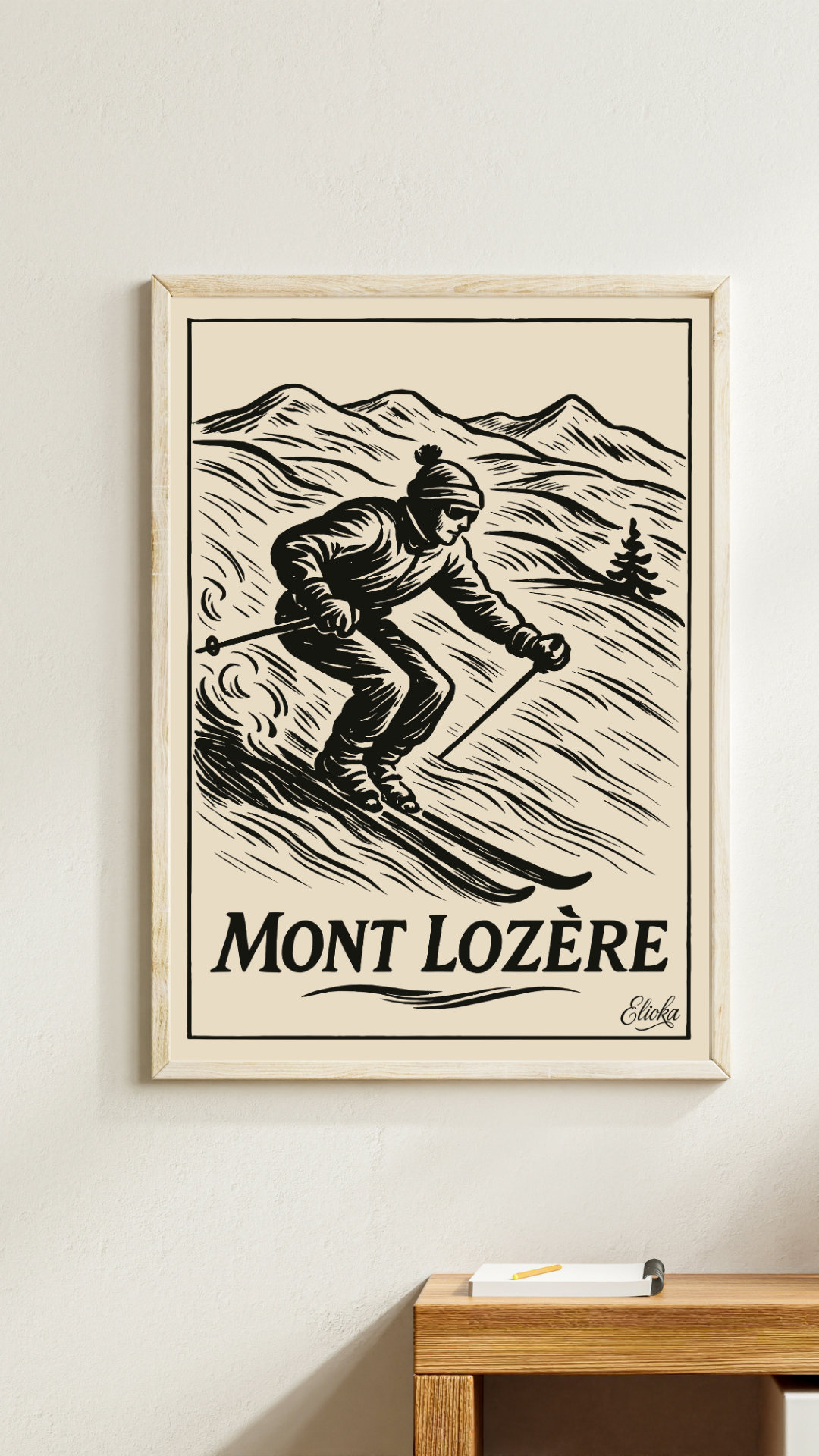 ELIOKA - Wholesale Poster - Ski display Mont Lozère1