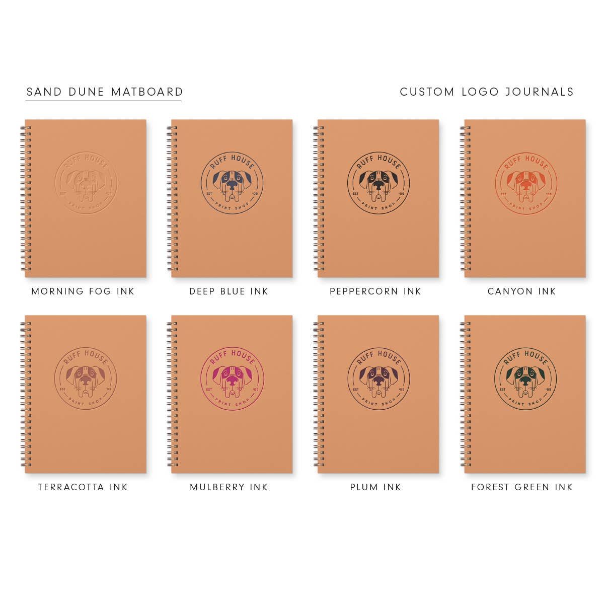 Ruff House Print Shop - Venta al por mayor Cuadernos - Cuaderno rayado personalizado con logo19