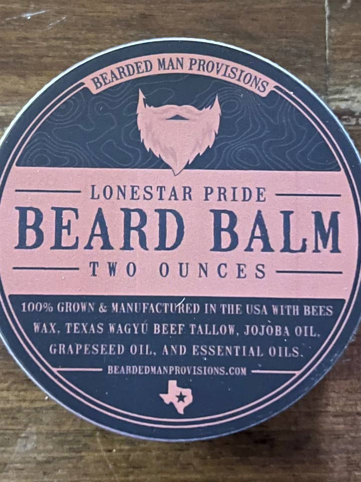Lonestar Pride Beard Balm-2oz for wholesale by Bearded Man Provisions