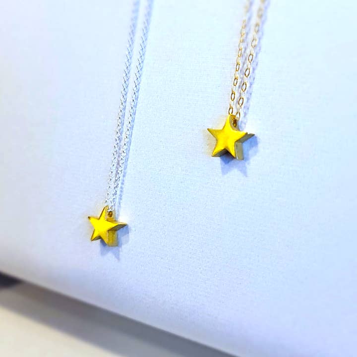 Floating Star Necklace for wholesale by Gem Lounge Jewelry
