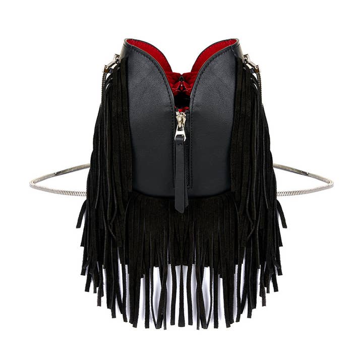 Katy Sort Læder for engroshandel hos Tara Folks