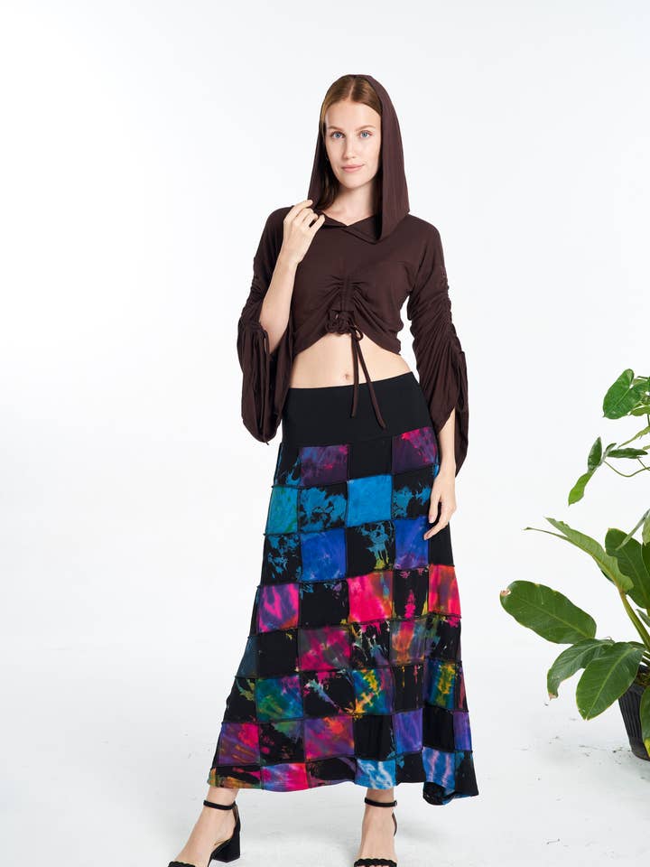 Falda Maxi Tie-Dye (TH-1806) para venta al por mayor de Kathmandu Imports
