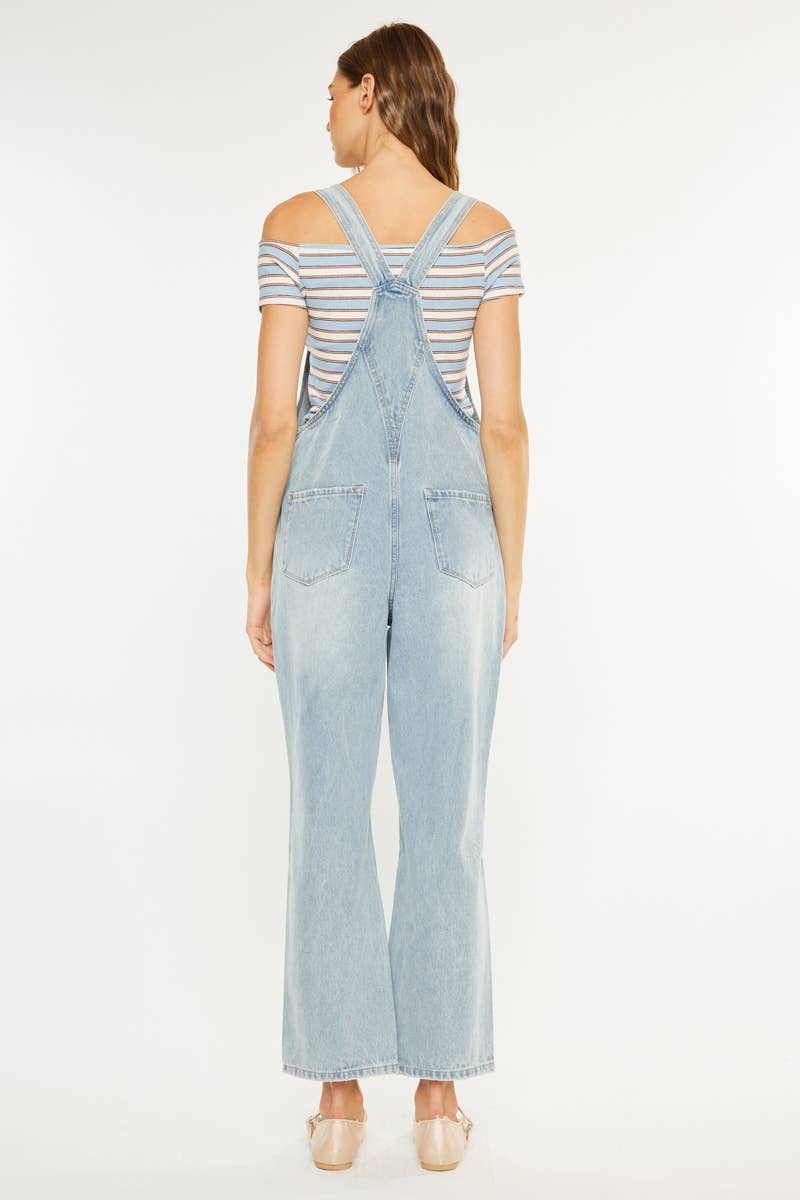 LIGHT 90s DISTRESSED DENIM OVERALL-KC1707L for wholesale on Faire5