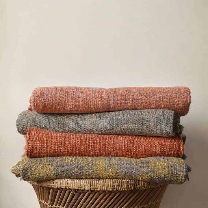 Annahmol - Wholesale Bedding Set - Natural Dye/Organic Cotton Bed Cover/Blanket/Throw (97x65in)7