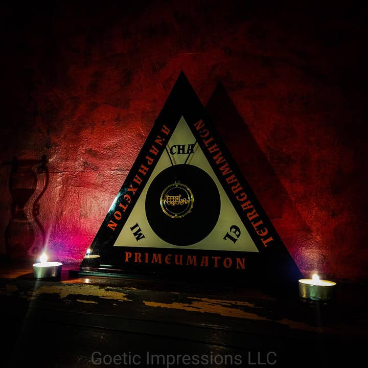 Goetic Impressions – wholesale Meditation supplies – Lesser Key of Solomon Magickal Circle and Triangle Complete Set29