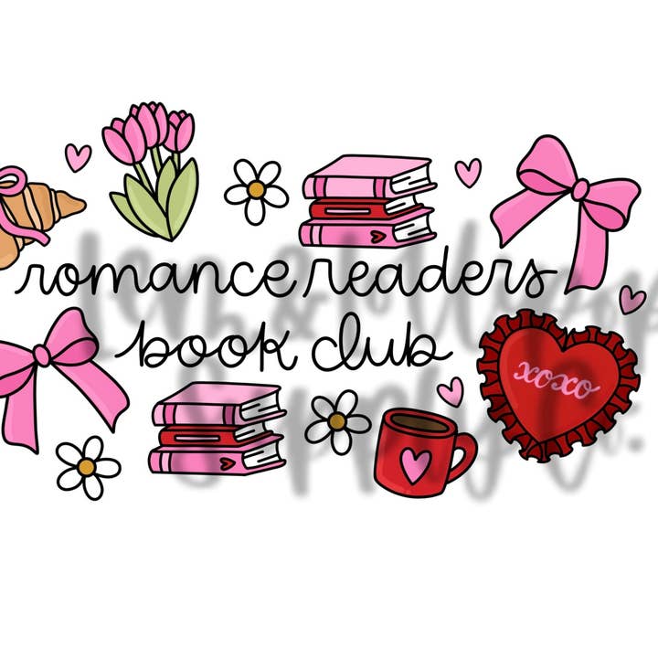 Romance Readers Book Club Sticker for wholesale by Lem&Lollipops Supply Co. LLC
