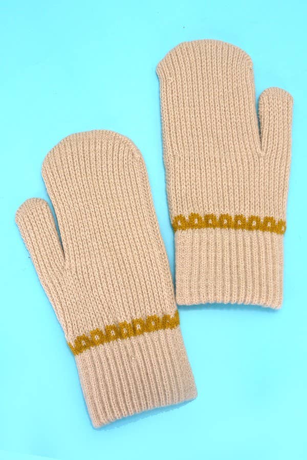 JOSSLYN by wall to wall - Wholesale Mittens - Women's - CLASSIC SOLID KNIT WARM MITTEN GLOVES | 40G1021