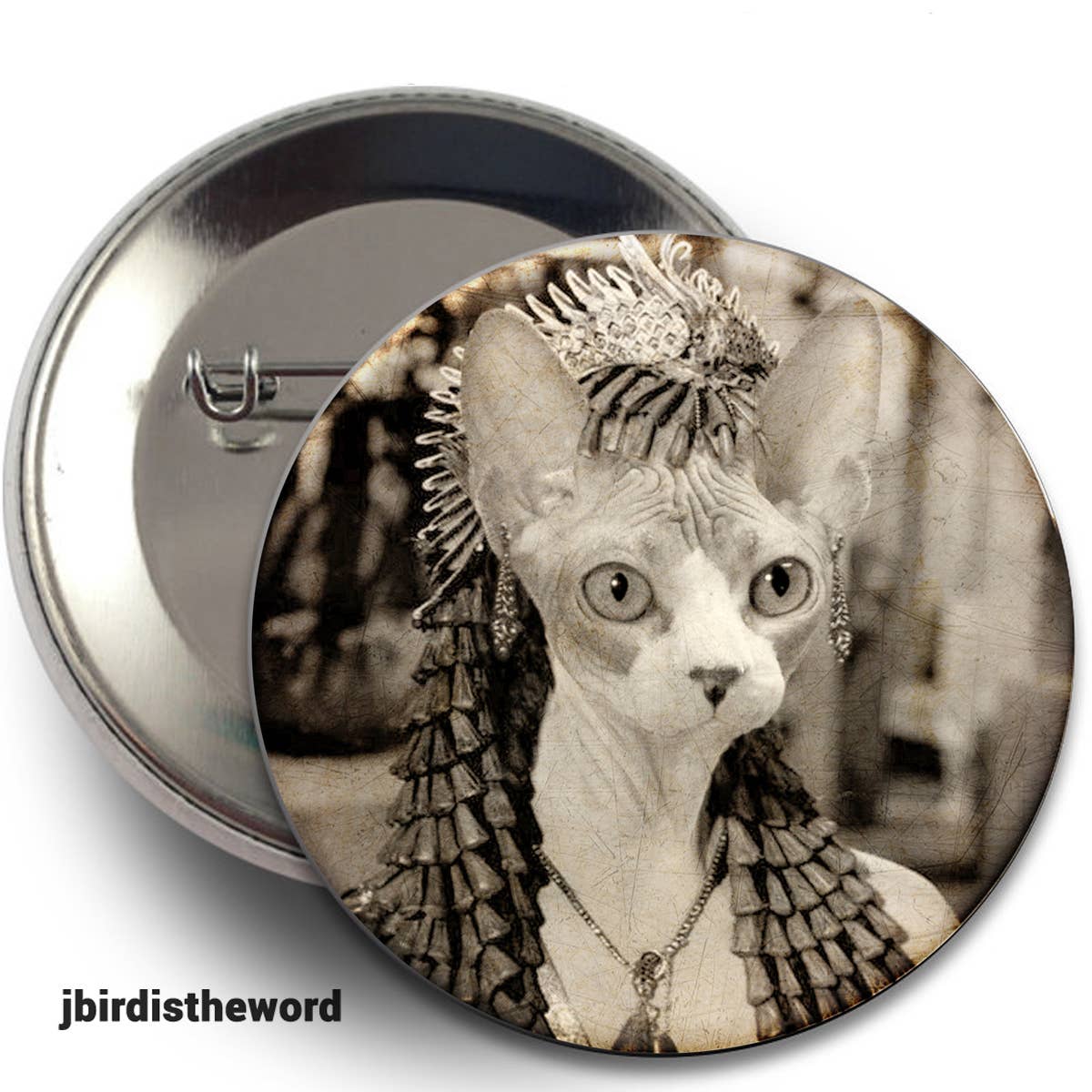 The Wild Oddisorium - Vente Épinglettes/boutons - Boutons de chat, épingles, badges, points de vente, chats drôles dans les vêtements, mignon4