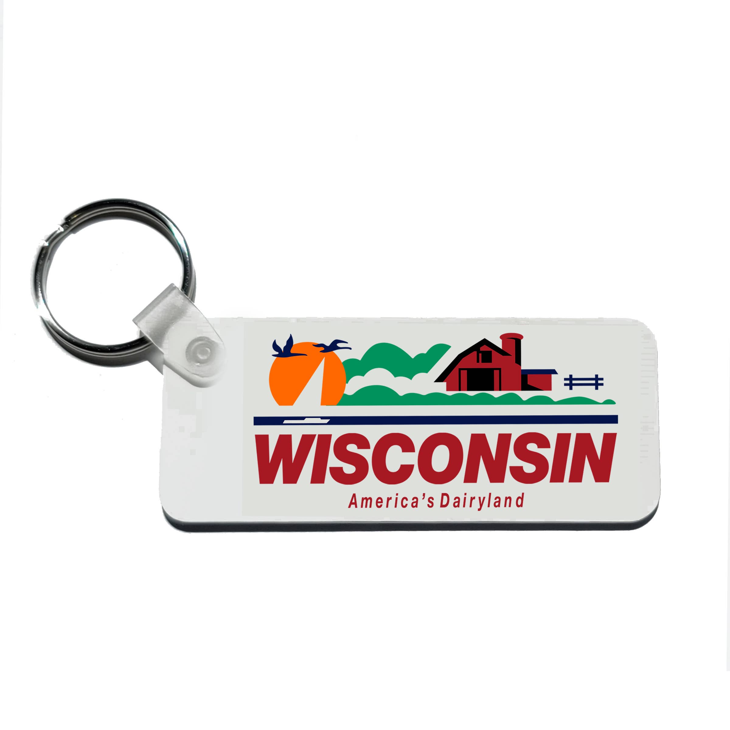 Wi-Wear - Wholesale Keychain - Unisex - Wisconsin License Plate Keychain0