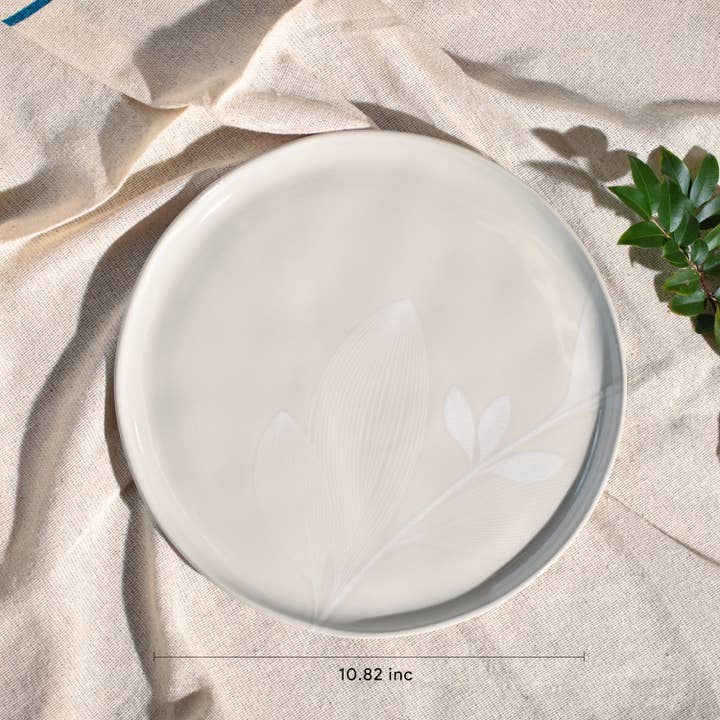 Porto Brasil - Wholesale Dinner Plate - Bio Stoneware Açucena Dinner Plate, 10.8"