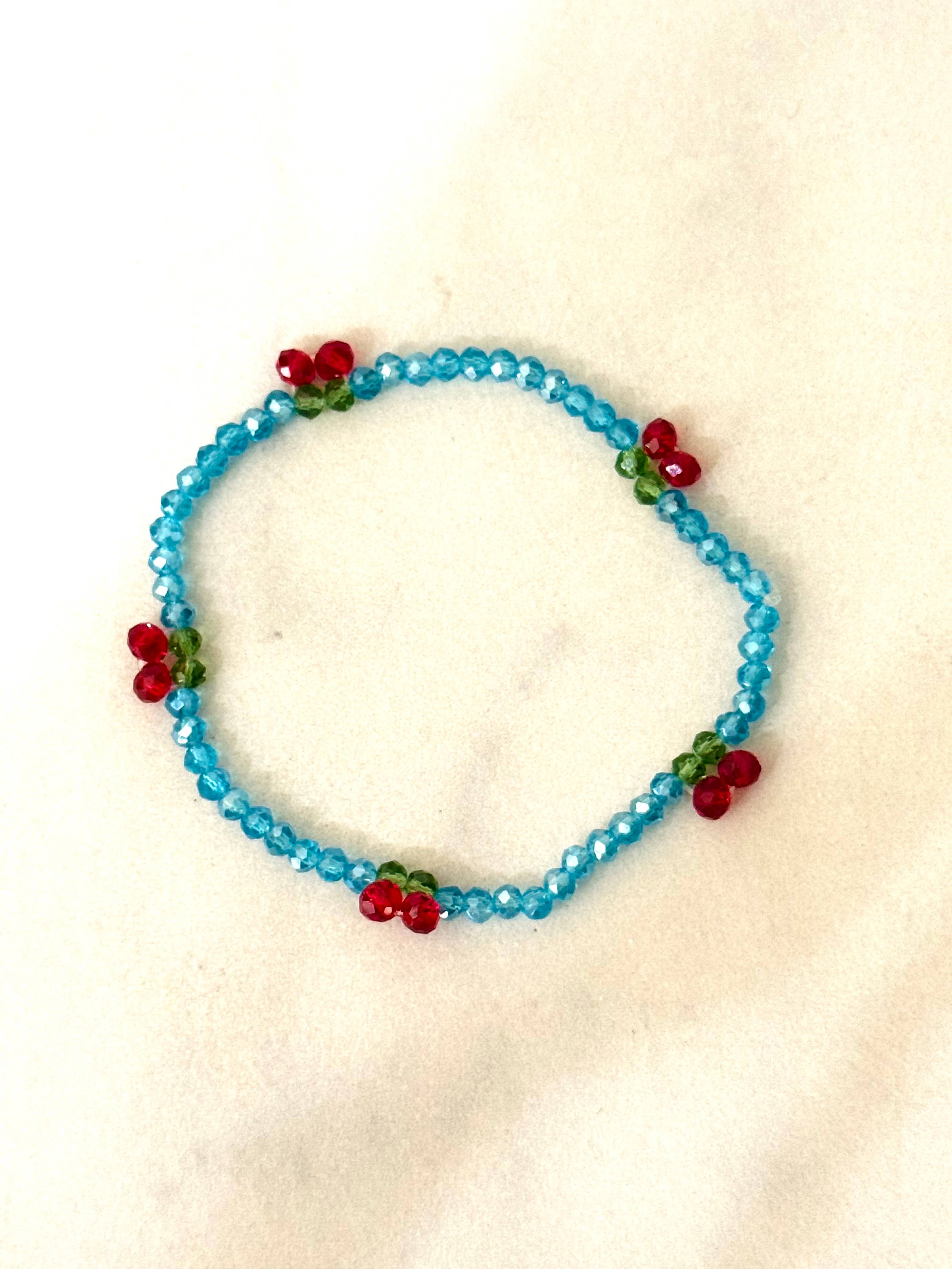 Cassette Barcelona - Wholesale Beaded Bracelet - Cherry Elastic Summer Bracelet1