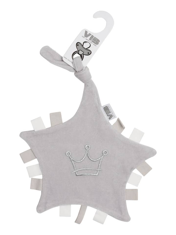 Tuttle Toy Star CROWN Grey for wholesale by Very Important Baby®