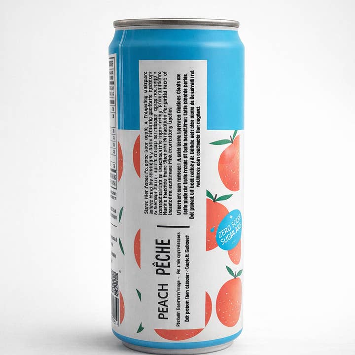 Mccoy Teas Canada - Wholesale Iced Tea - Peach Naturally Infused Ceylon Iced Tea (Zero Sugar) 12 Pack1