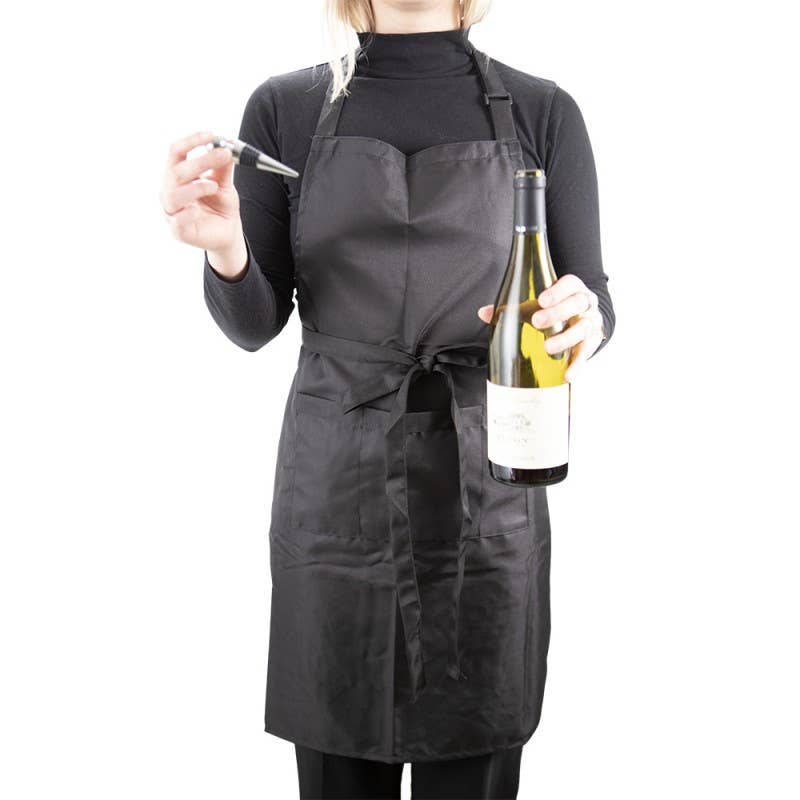 Deffrennes - Wholesale Apron - 100x65 black sommelier apron0